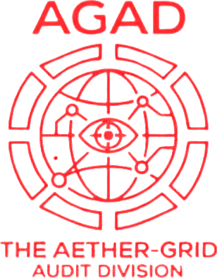 AGAD — The Aether-Grid Audit Division emblem
