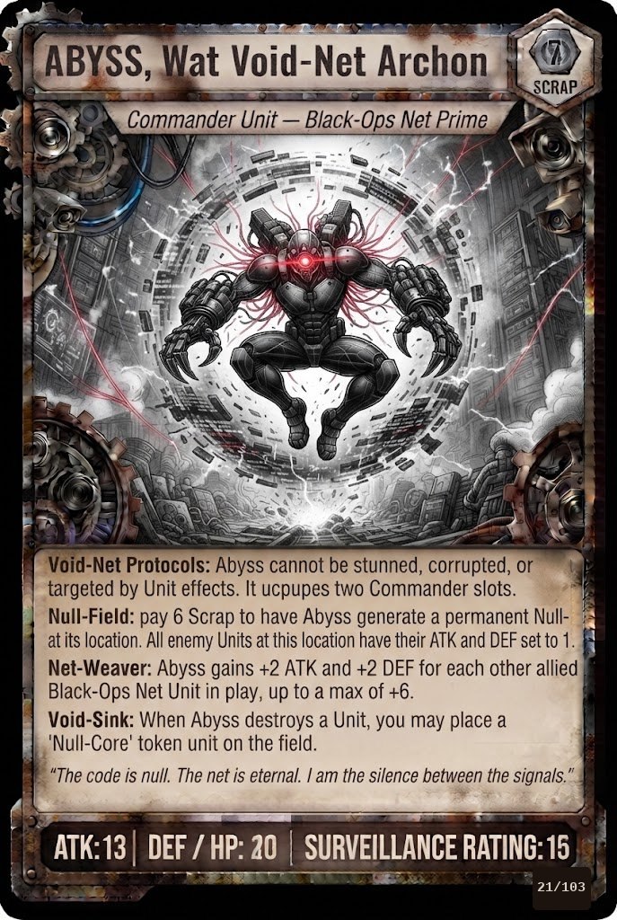 ABYSS, The Void-Net Archon TCG card