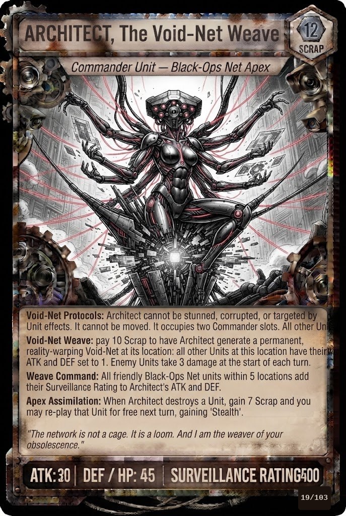 ARCHITECT, The Void-Net Weaver TCG card