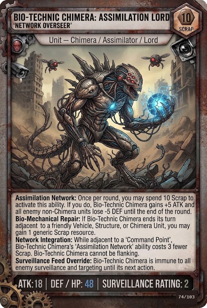 BIO-TECHNIC CHIMERA: ASSIMILATION LORD TCG card