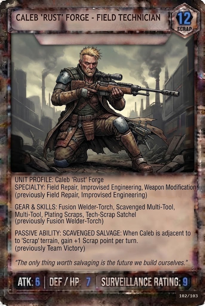 CALEB 'RUST' FORGE TCG card