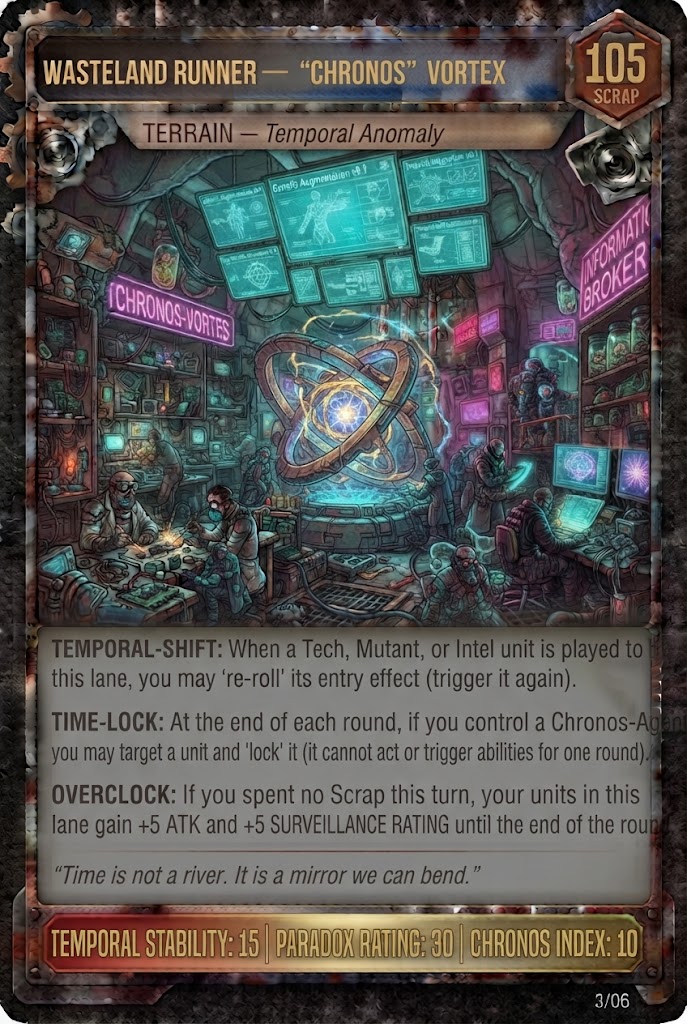 WASTELAND RUNNER — 'CHRONOS' VORTEX TCG card