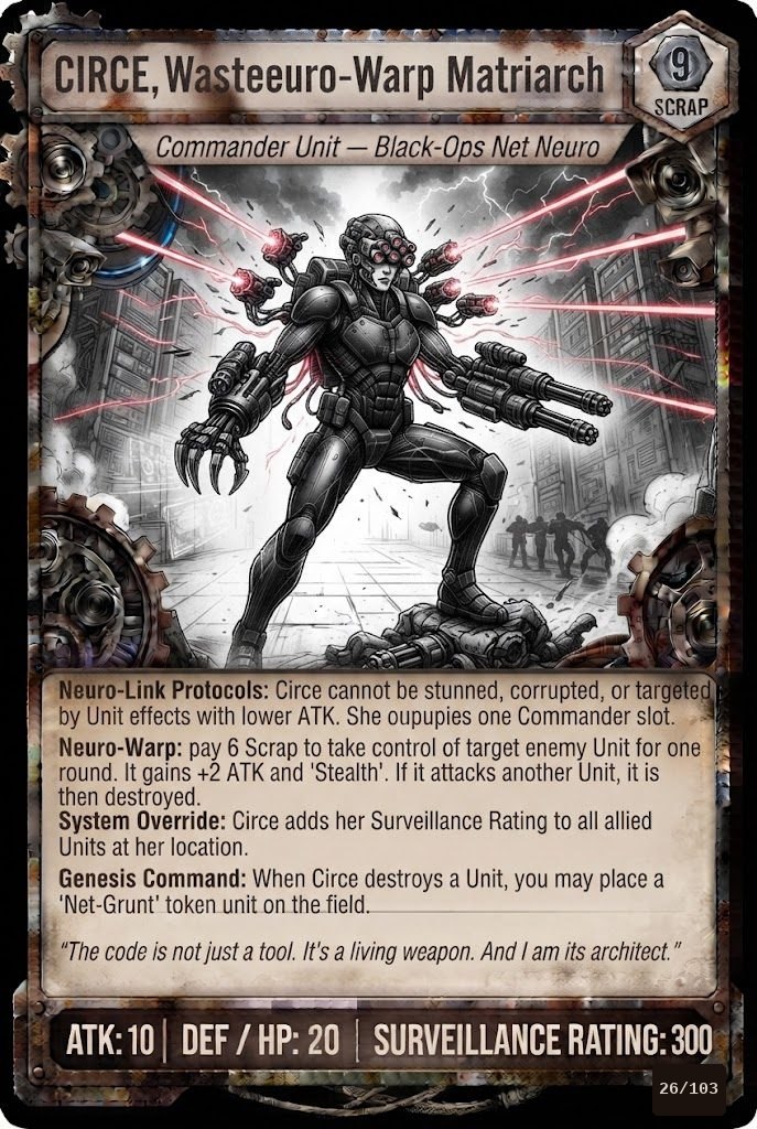 CIRCE, THE NEURO-WARP MATRIARCH TCG card