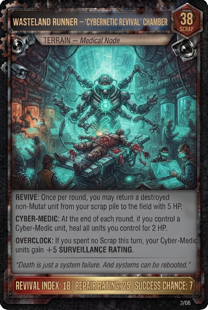 WASTELAND RUNNER — 'CYBERNETIC REVIVAL' CHAMBER TCG card