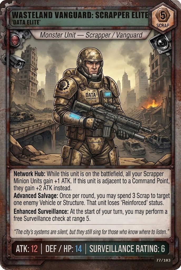 WASTELAND VANGUARD: SCRAPPER ELITE TCG card