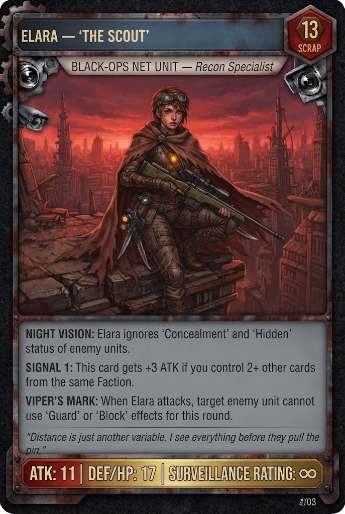 ELARA — 'THE SCOUT' TCG card