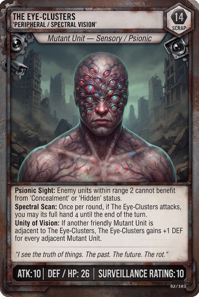 THE EYE-CLUSTERS TCG card