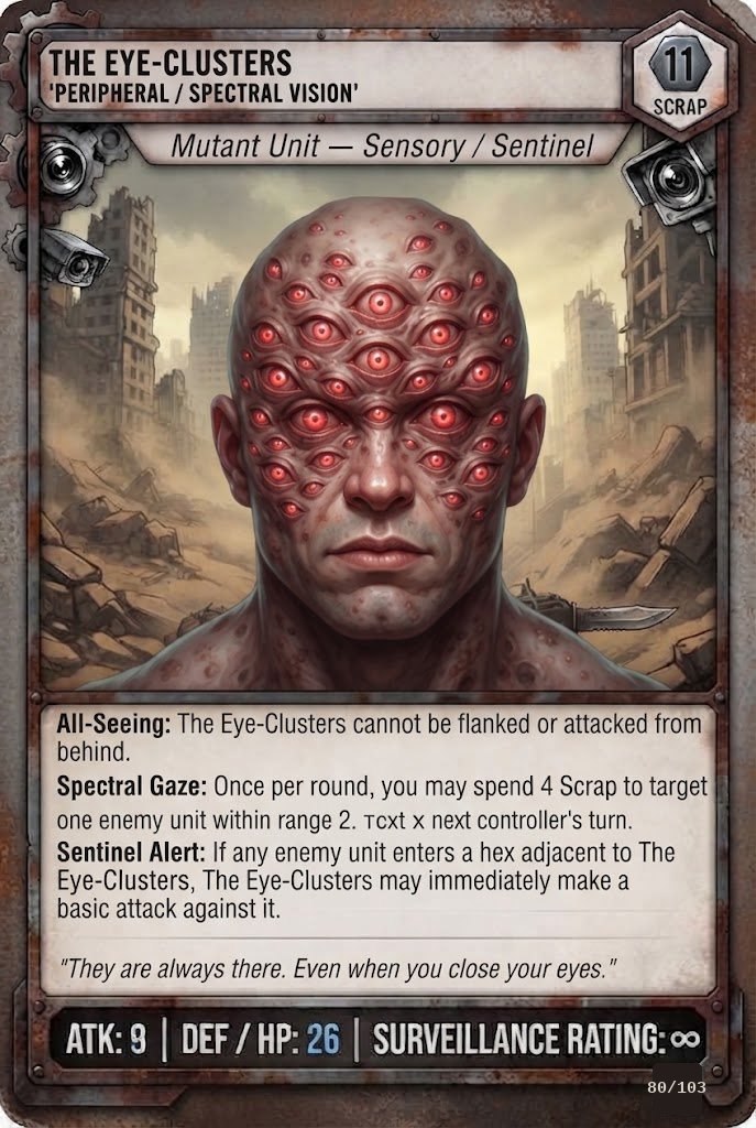 THE EYE-CLUSTERS TCG card
