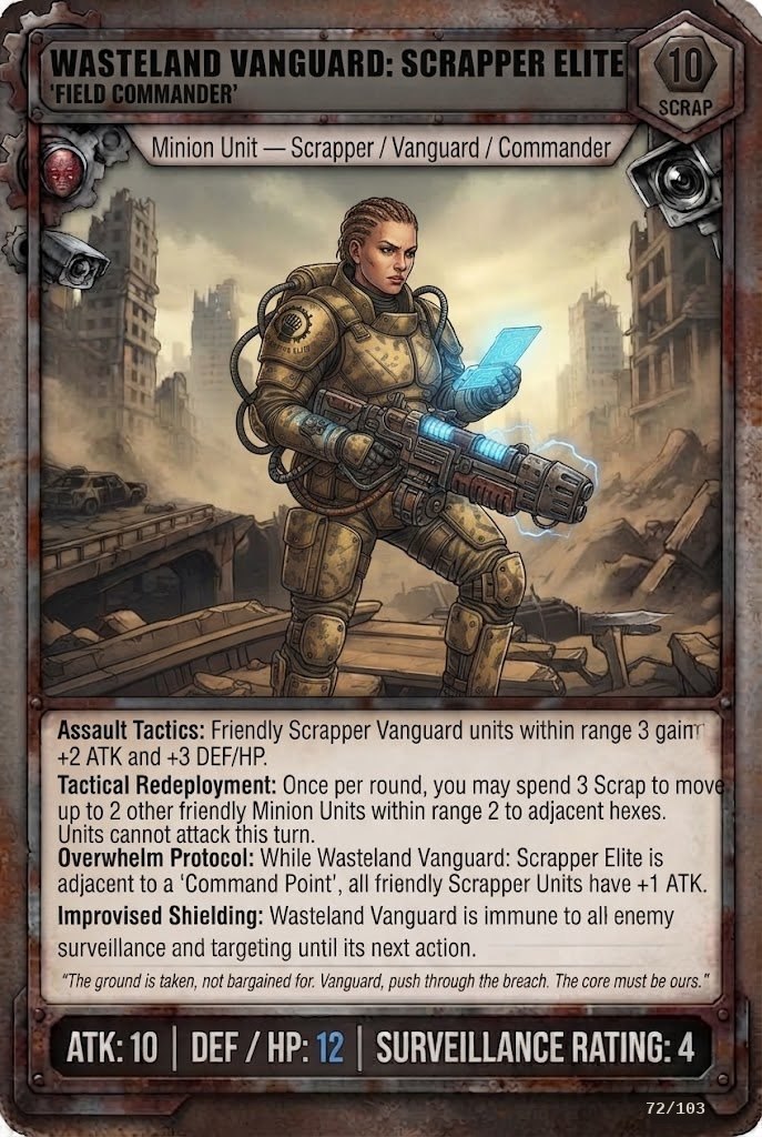 WASTELAND VANGUARD: SCRAPPER ELITE TCG card