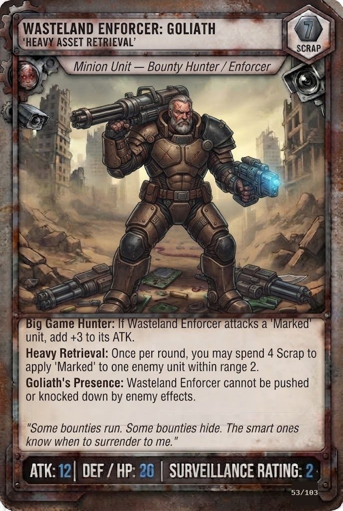 WASTELAND ENFORCER: GOLIATH TCG card