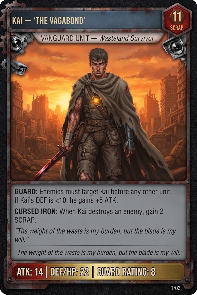 KAI — 'THE VAGABOND' TCG card