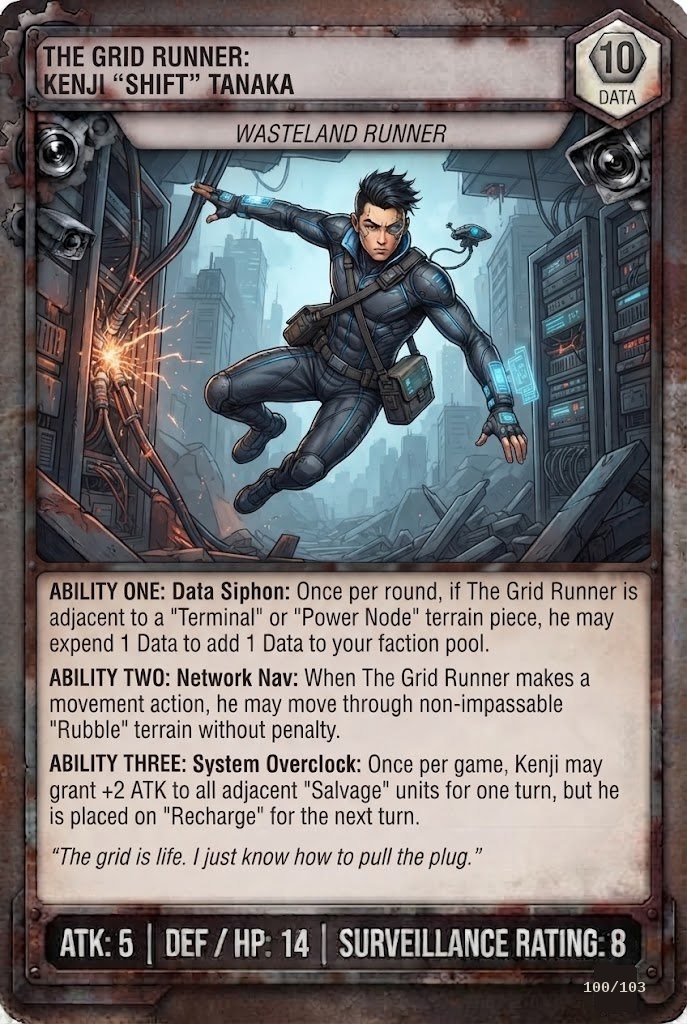 THE GRID RUNNER: KENJI "SHIFT" TANAKA TCG card