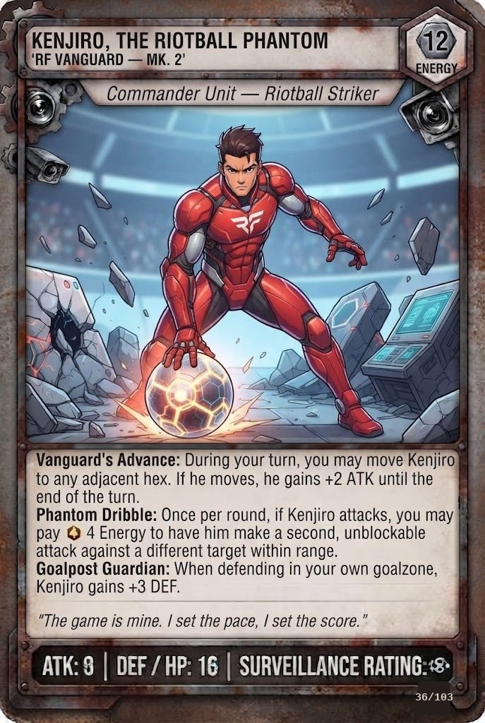 KENJIRO, THE AL RIOTBALL PHANTOM TCG card