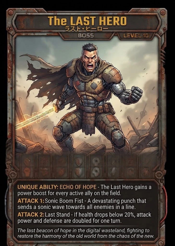 THE LAST HERO TCG card
