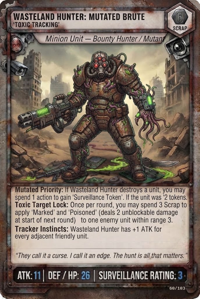 WASTELAND HUNTER: MUTATED BRUTE TCG card