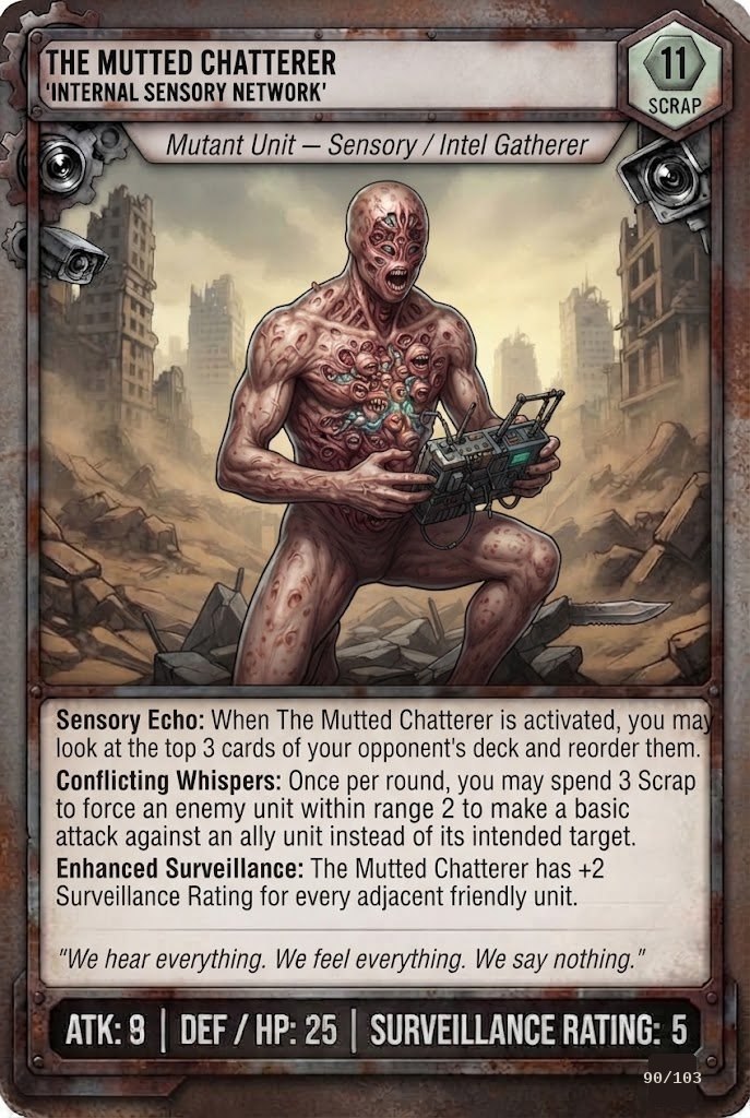 THE MUTTED CHATTERER TCG card