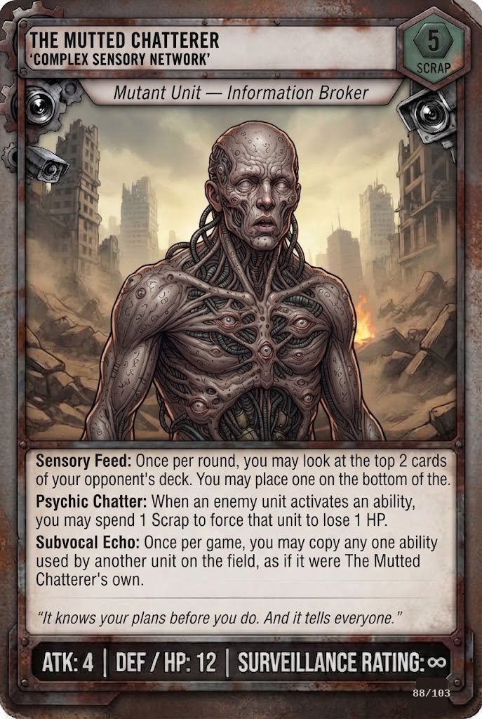 THE MUTTED CHATTERER TCG card