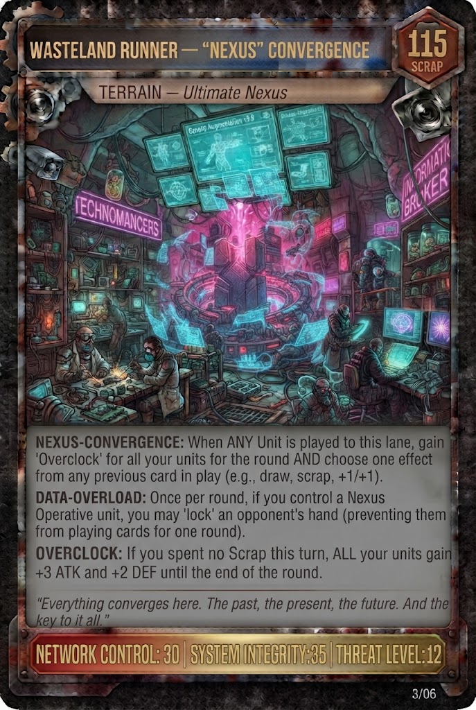 WASTELAND RUNNER — 'NEXUS' CONVERGENCE TCG card