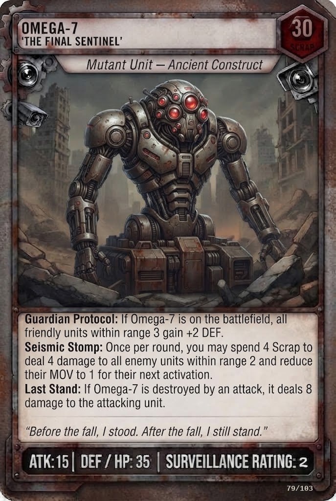 OMEGA-7 TCG card