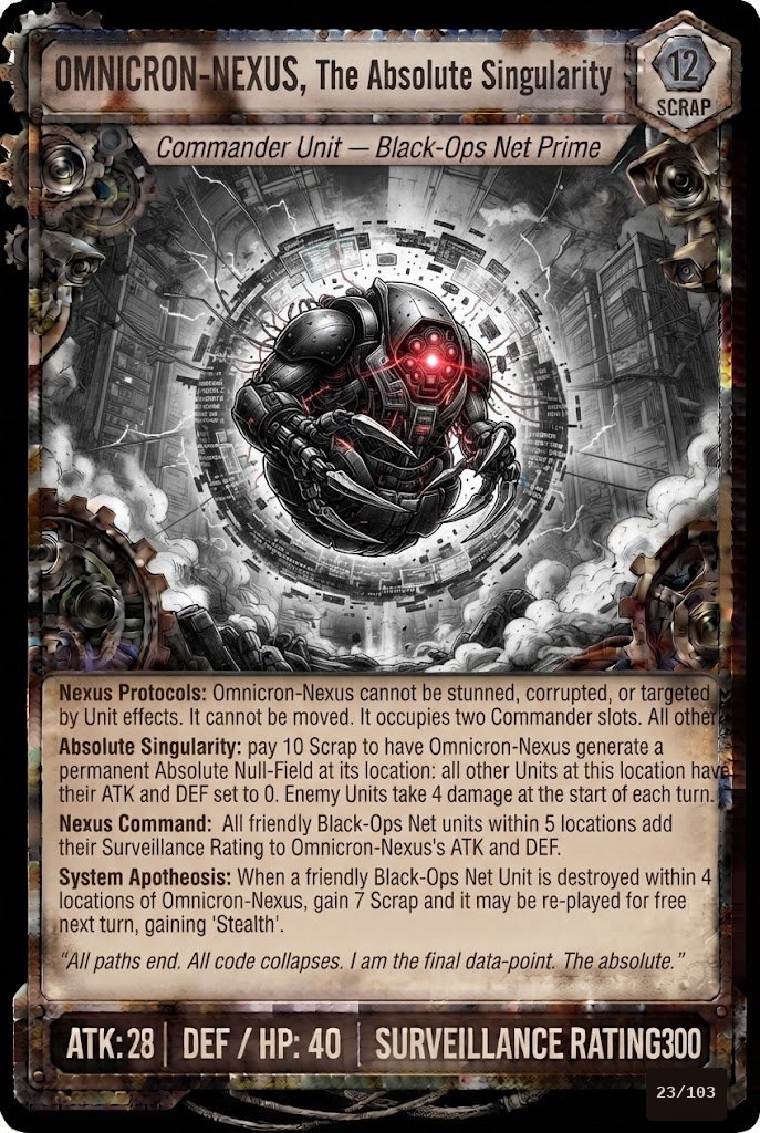 OMNICRON-NEXUS, The Absolute Singularity TCG card