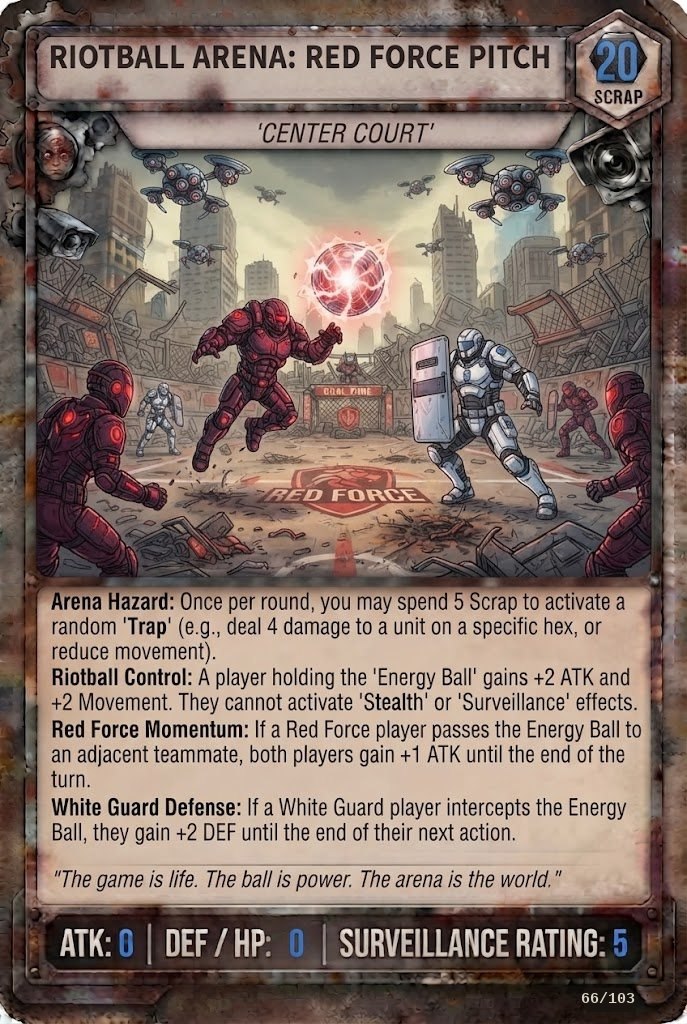 AL RIOTBALL ARENA: RED FORCE PITCH TCG card