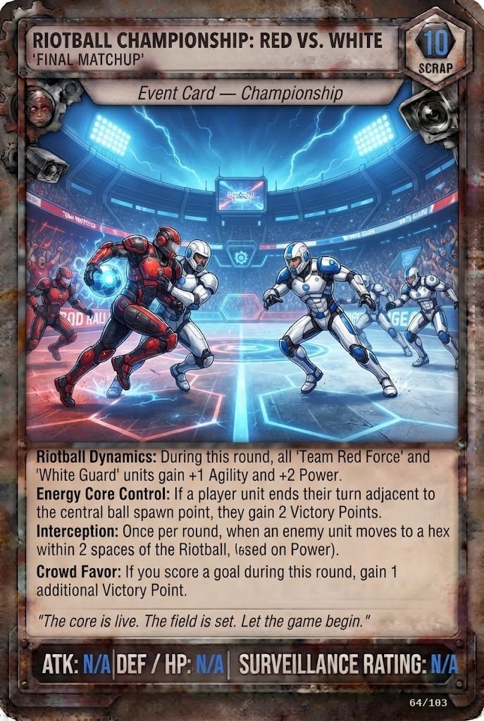 AL RIOTBALL CHAMPIONSHIP: RED VS. WHITE TCG card