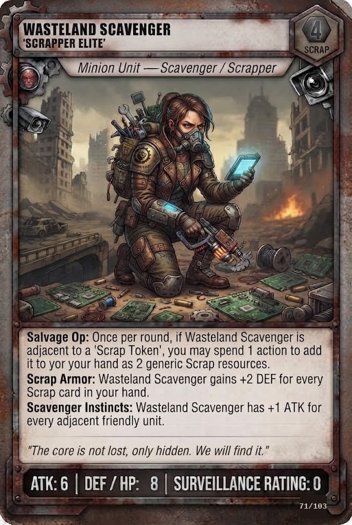 WASTELAND SCAVENGER: SCRAPPER ELITE TCG card