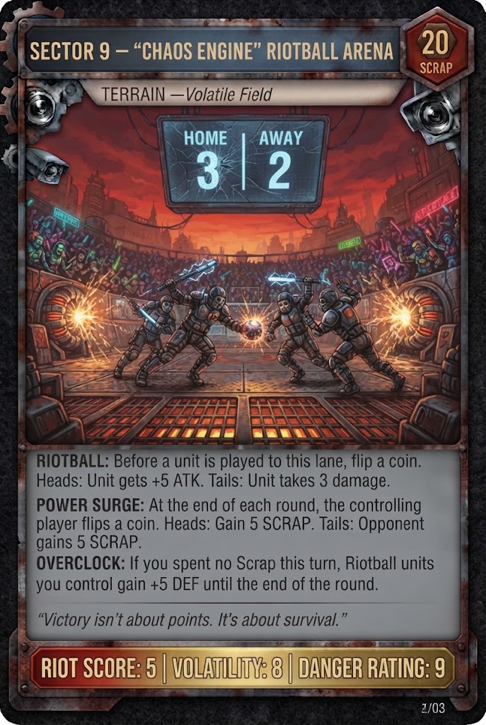 SECTOR 9 — 'CHAOS ENGINE' AL RIOTBALL ARENA card