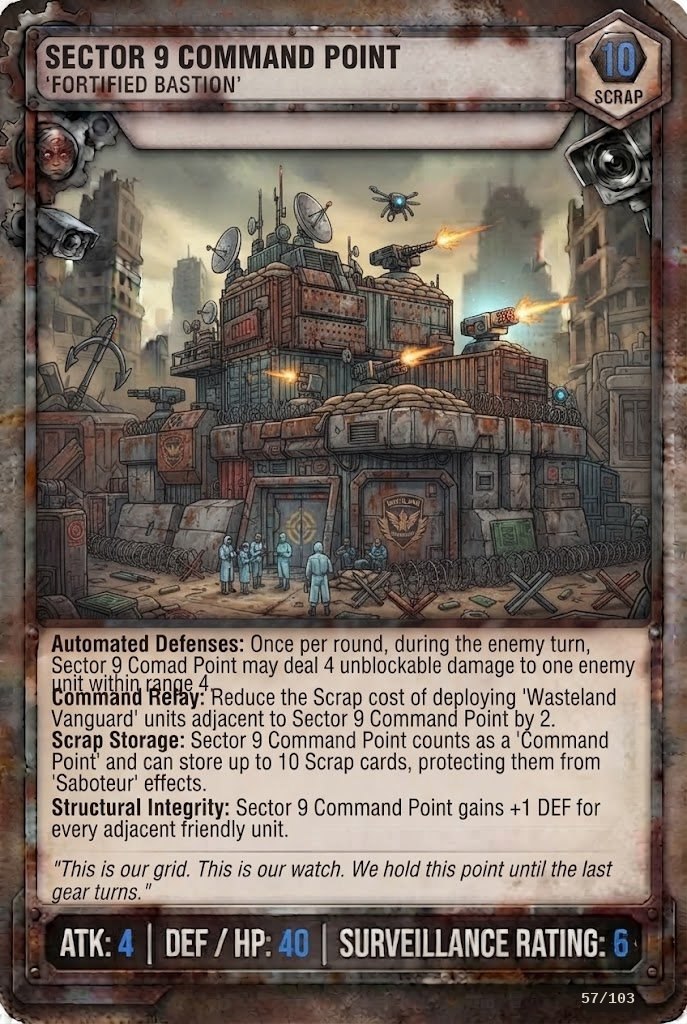 SECTOR 9 COMMAND POINT TCG card
