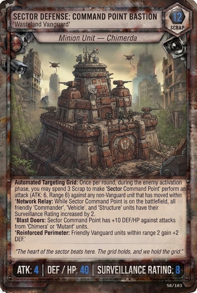 SECTOR DEFENSE: COMMAND POINT BASTION TCG card