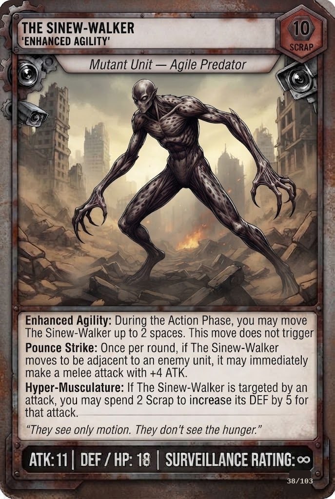 THE SINEW-WALKER, ENHANCED AGILITY TCG card