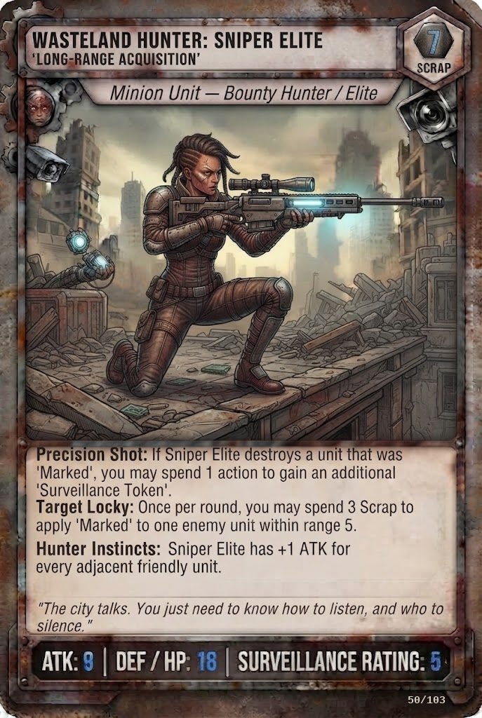 WASTELAND HUNTER: SNIPER ELITE TCG card