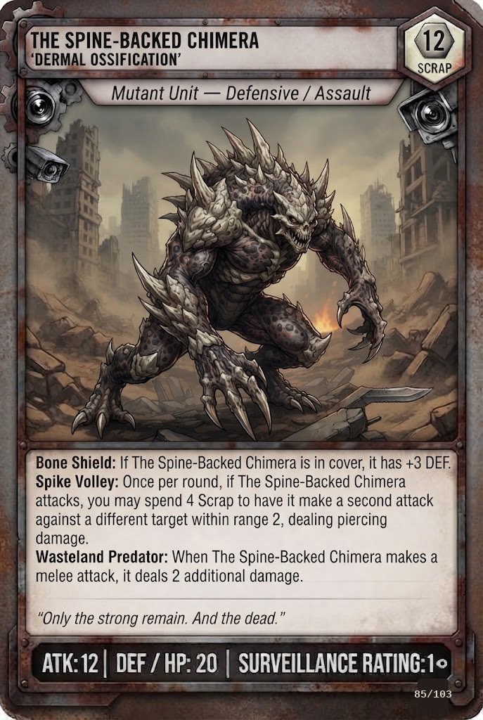 THE SPINE-BACKED CHIMERA TCG card