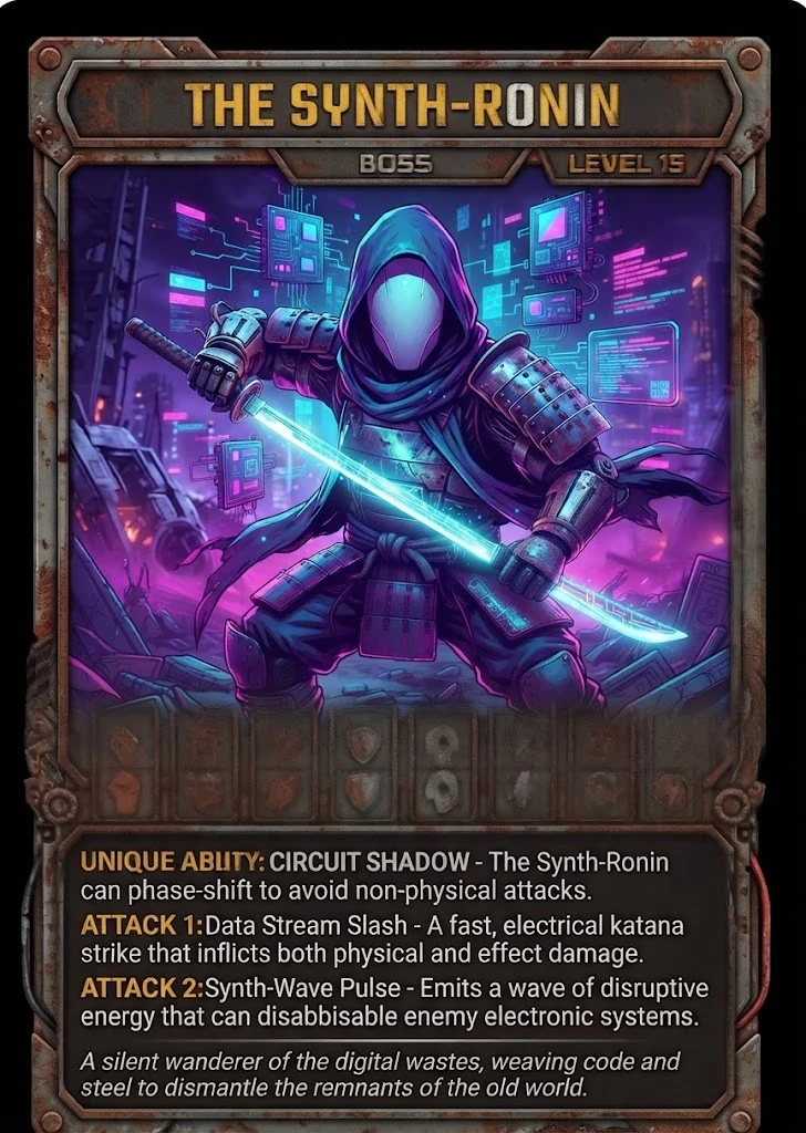 THE SYNTH-RONIN TCG card