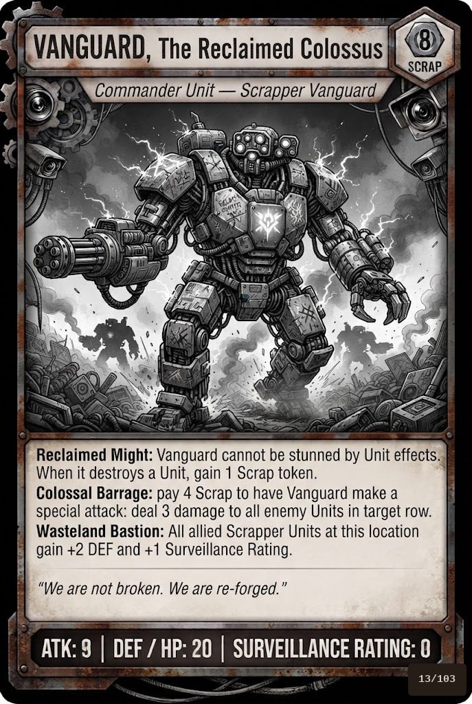 VANGUARD, THE RECLAIMED COLOSSUS TCG card
