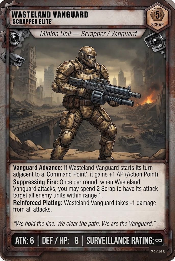 WASTELAND VANGUARD: SCRAPPER ELITE TCG card