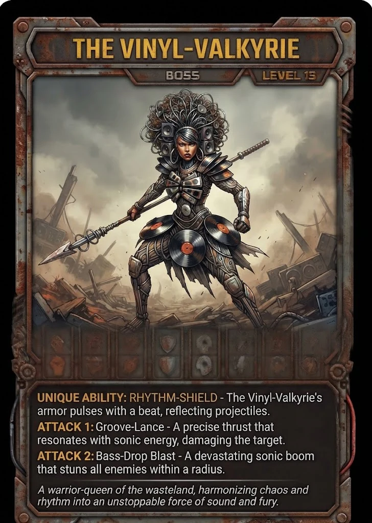 THE VINYL-VALKYRIE TCG card