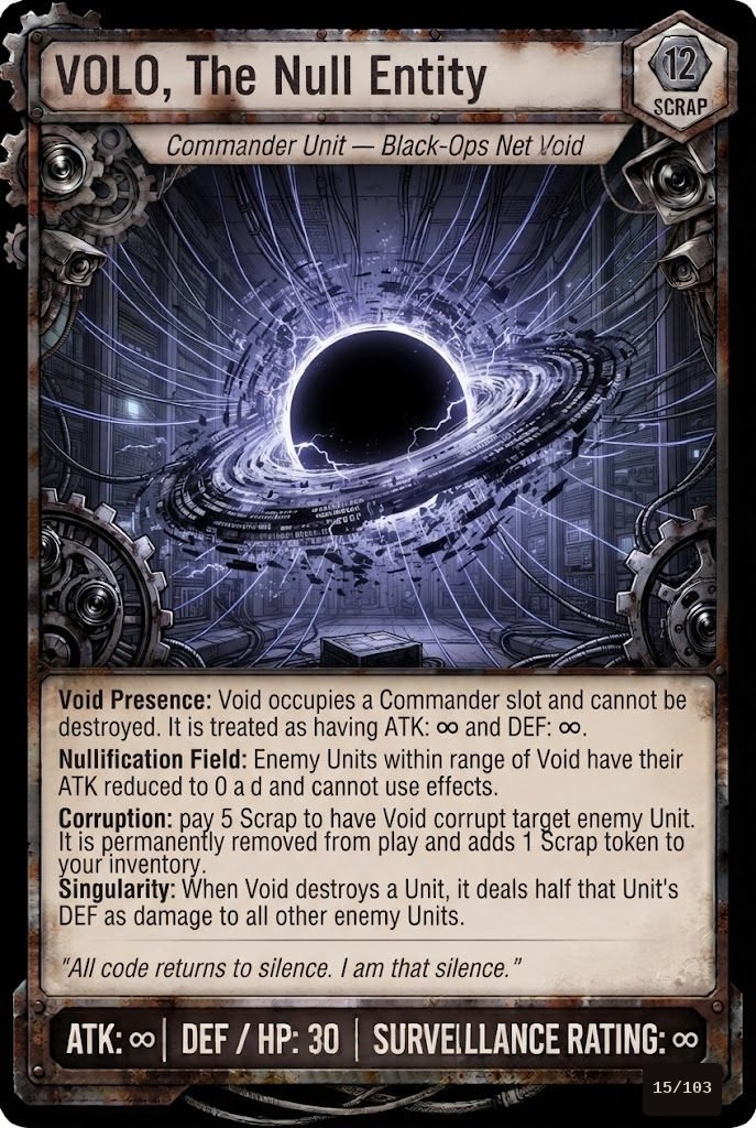 VOLO, THE NULL ENTITY TCG card