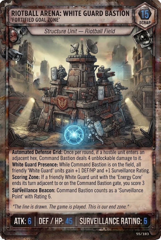 AL RIOTBALL ARENA: WHITE GUARD BASTION TCG card
