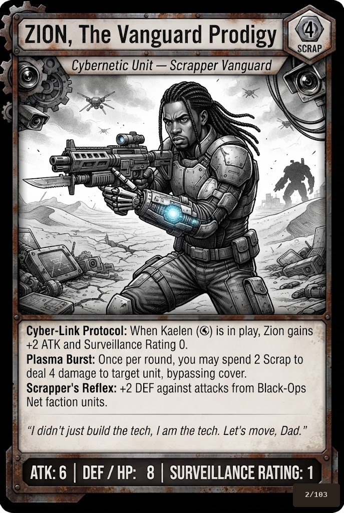 ZION, THE VANGUARD PRODIGY card